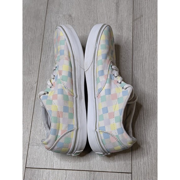 VANS US Missy Old Skool Pastel Rainbow Checkerboard Skate Shoes  4.0 - Picture 7 of 12